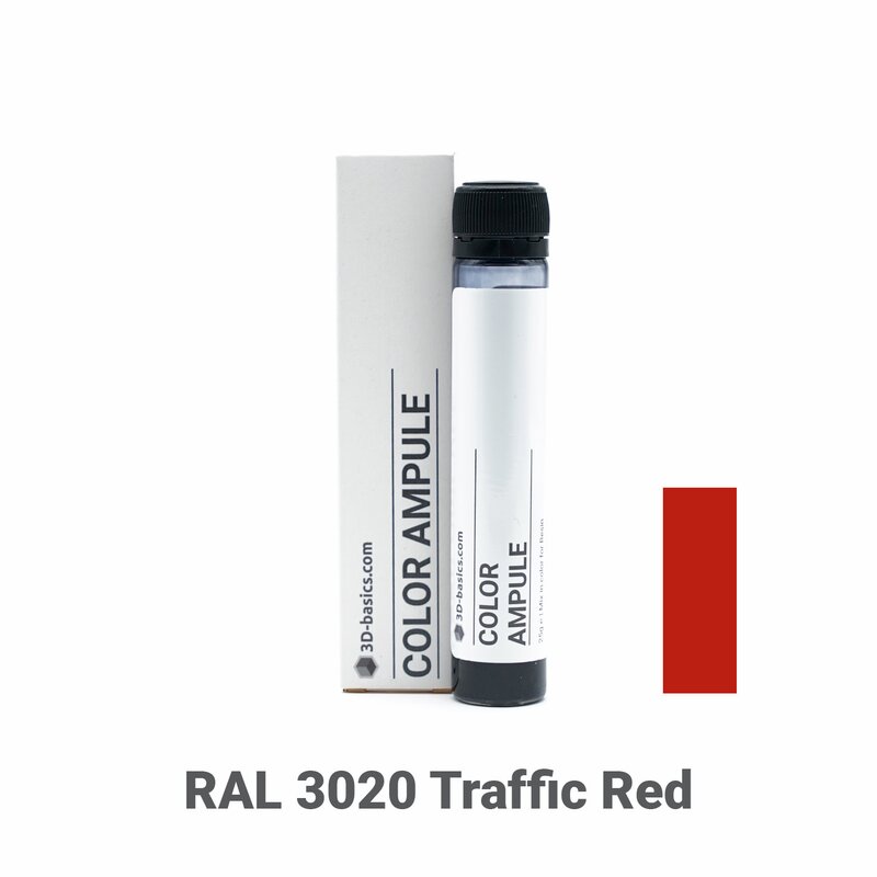 3D-basics Color Ampule RAL 3020 Traffic Red 25 g
