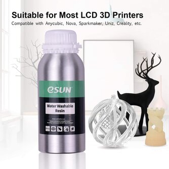 eSun UV/LCD Washable Resin Grau 500 g