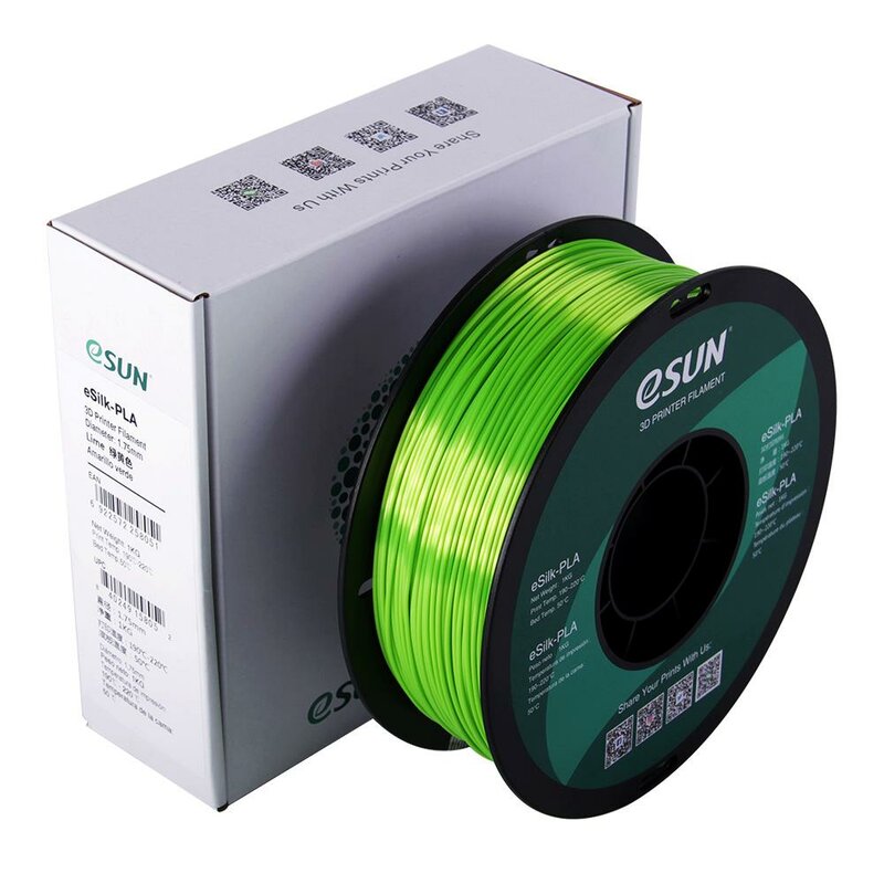eSun eSilk-PLA Filament Hellgrün 1.75 mm 1.000 g