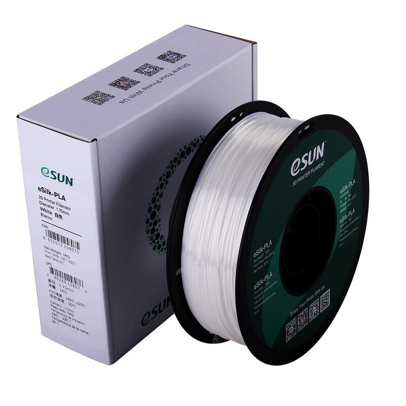eSun eSilk-PLA Filament Weiß 1.75 mm 1.000 g