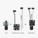 Bambu Lab P1S/P1P Complete Hotend Assembly with Hardened Steel Nozzle 0,4 mm