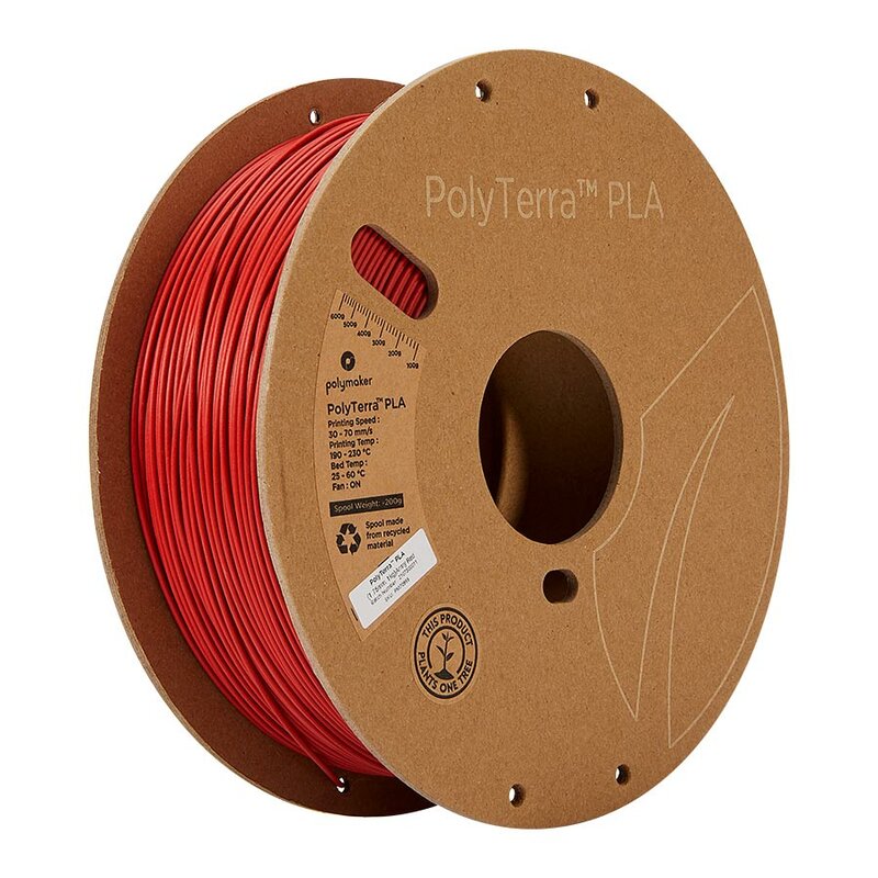 Polymaker PolyTerra PLA Army Rot 1,75 mm 3000 g