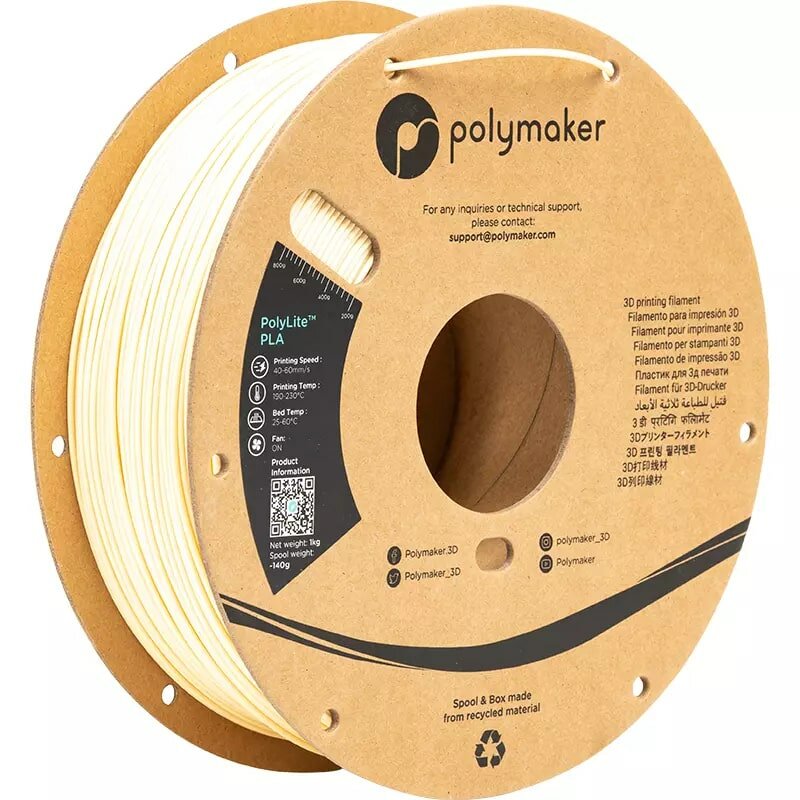 Polymaker PolyLite PLA Cream 1,75 mm 1000 g