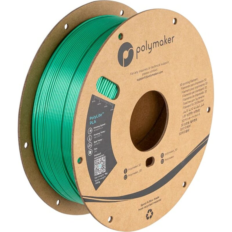 Polymaker PolyLite Silk PLA Grün 1,75 mm 1000 g