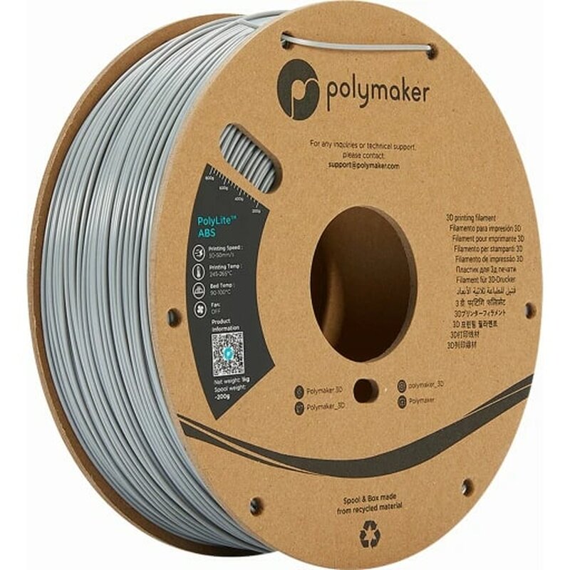 Polymaker PolyLite ABS Grau 1,75 mm 3000 g