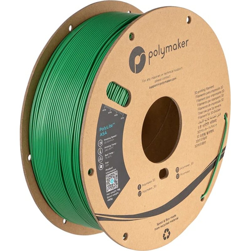 Polymaker PolyLite ASA Grün 1,75 mm 1000 g