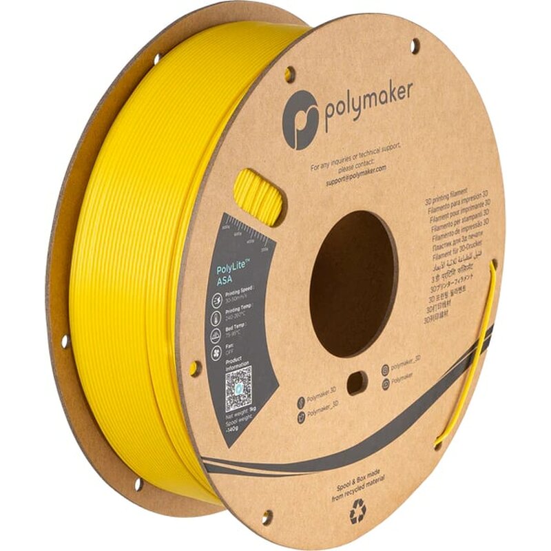 Polymaker PolyLite ASA Gelb 1,75 mm 1000 g