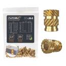 ruthex M4 Gewindeeinsatz - Gewindebuchsen aus Messing