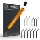 ruthex Entgrater inkl. 11 Klingen fr Kunststoff, Metall, Edelstahl & Kupfer