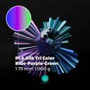 Maertz PLA Silk Tri Color Blue-Purple-Green 1.75 mm 1.000 g
