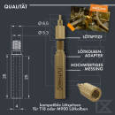 ruthex M2+M3+M4+M5 Messing Gewindeeinsätze...