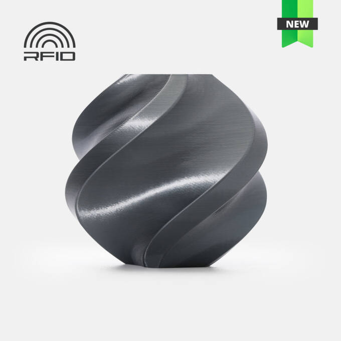 Bambu Lab – PLA Silk+ Titan Gray – 1,75 mm – 1 kg