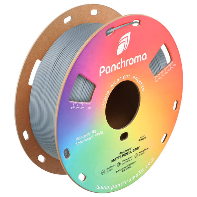 Polymaker PLA Filament Panchroma Matte Fossil Grey 1,75 mm 1 kg 3D Drucker - Bild 3