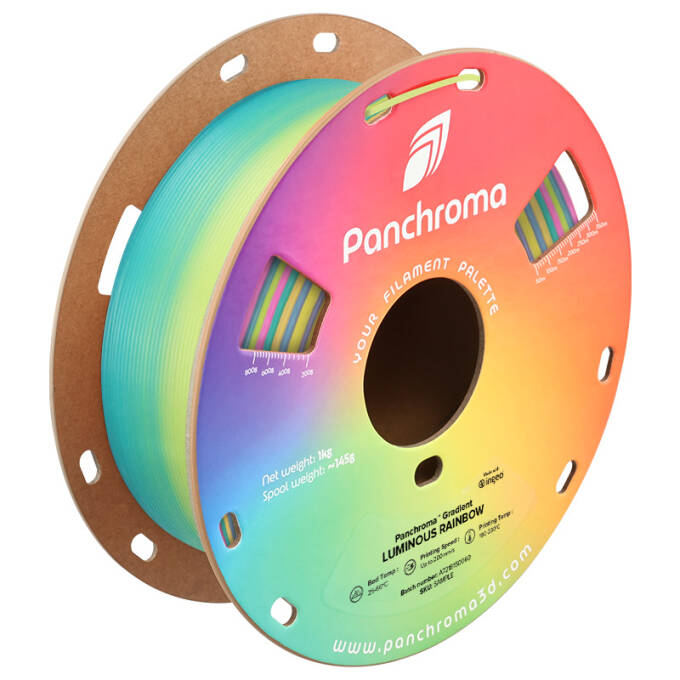 Polymaker – Panchroma PLA Gradient Luminous Rainbow – 1,75 mm – 1 kg