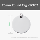 Bambu Lab Round Stainless Steel Tag 5 Stück