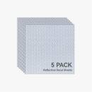 Bambu Lab Reflective Decal Sheet Light Gray 5 Stück