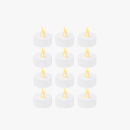 Bambu Lab LED Flame Tea Light Candle Set Warm Yellow 12 Stück
