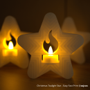 Bambu Lab LED Flame Tea Light Candle Set Warm Yellow 12 Stück