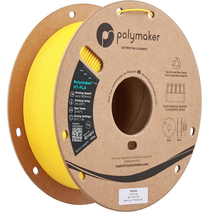 Polymaker Ht-Pla Yellow 1,75 Mm 1.000 G