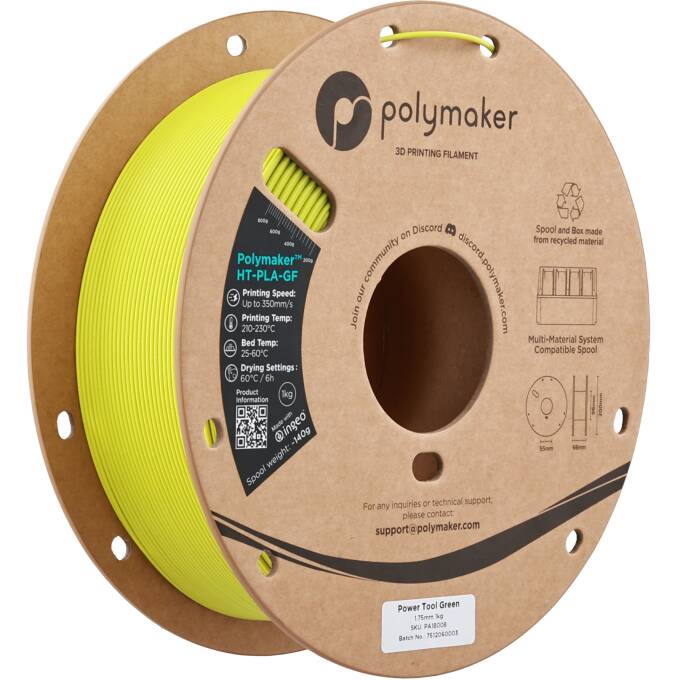Polymaker – HT-PLA-GF Power Tool Green – 1,75 mm – 1 kg