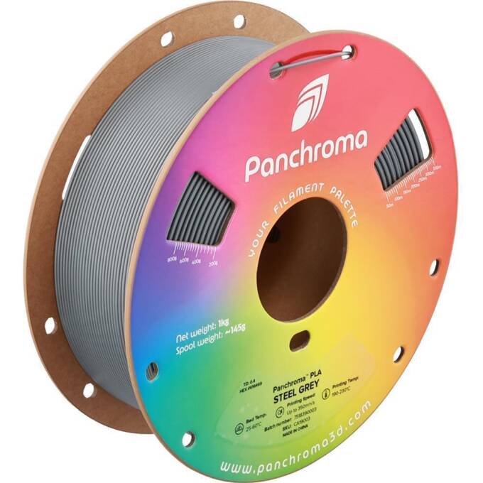 Polymaker – Panchroma PLA Basic Steel Grey – 1,75 mm – 1 kg