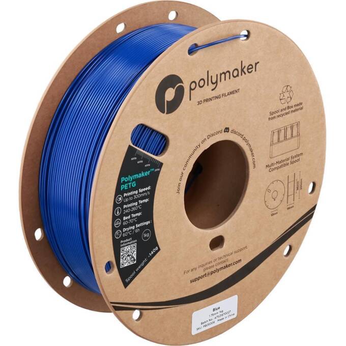 Polymaker – PETG Blue – 1,75 mm – 1 kg
