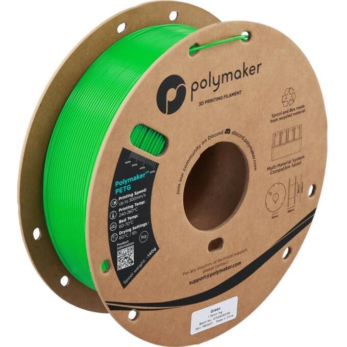Polymaker – PETG Green – 1,75 mm – 1 kg