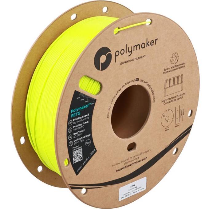 Polymaker – PETG Lime – 1,75 mm – 1 kg