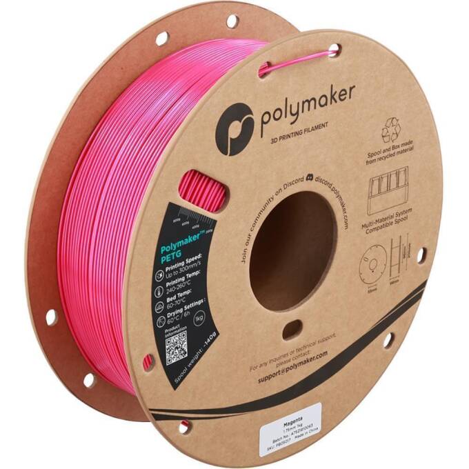 Polymaker – PETG Magenta – 1,75 mm – 1 kg