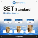 CNC Kitchen Gewindeeinsatz-Set Standard M3/M4/M5 - 200...