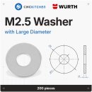 CNC Kitchen Unterlegscheiben großer Durchmesser Edelstahl
