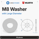 CNC Kitchen Unterlegscheiben großer Durchmesser Edelstahl