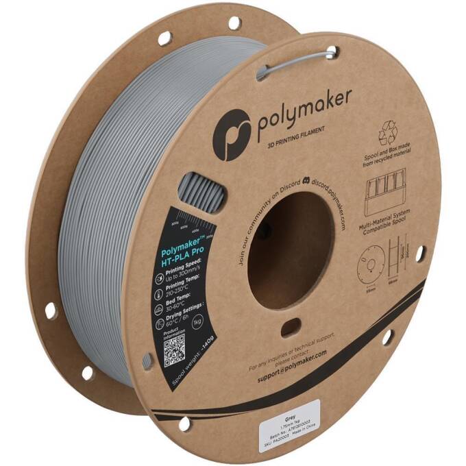 Polymaker Grau Ht-Pla Pro 1.75 Mm 1.000 G