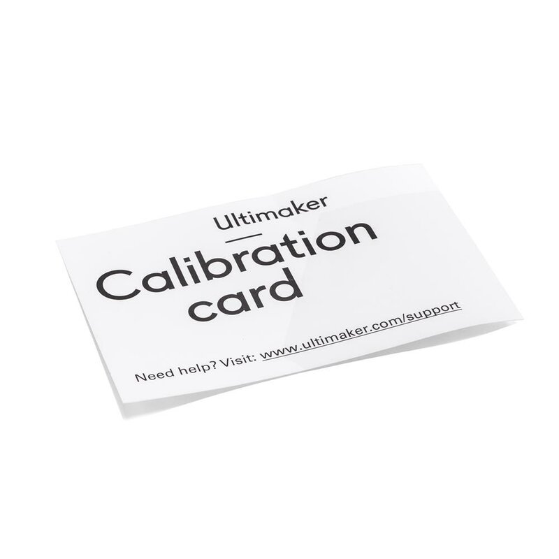 Ultimaker Calibration Card UM2/UM3/S5