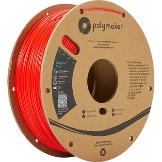 Polymaker PolyLite PLA Rot 1,75 mm 1.000 g