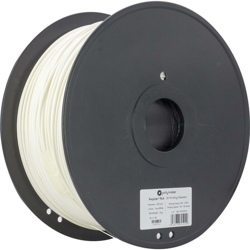 Polymaker PolyLite PLA Weiß 1,75 mm 3,000 g
