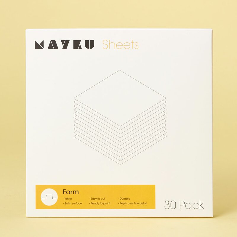 Mayku Form White Sheets 0,5 mm (30 Pack)