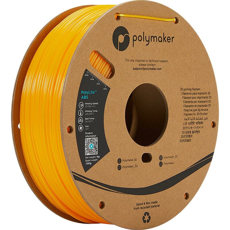 Polymaker PolyLite ABS Gelb 1,75 mm 1.000 g