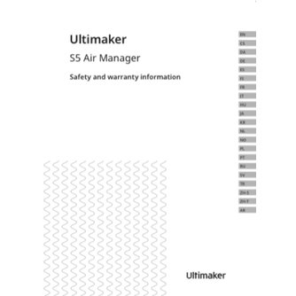 Ultimaker Safety Booklet Air Manager S5 AM