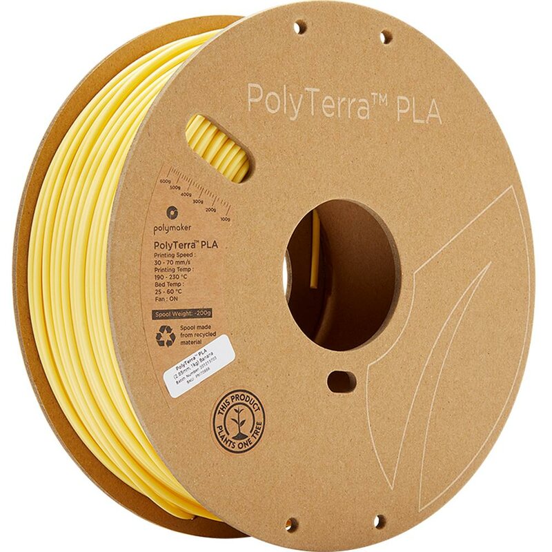 Polymaker PolyTerra PLA Hellgelb 2.85 1.000 g