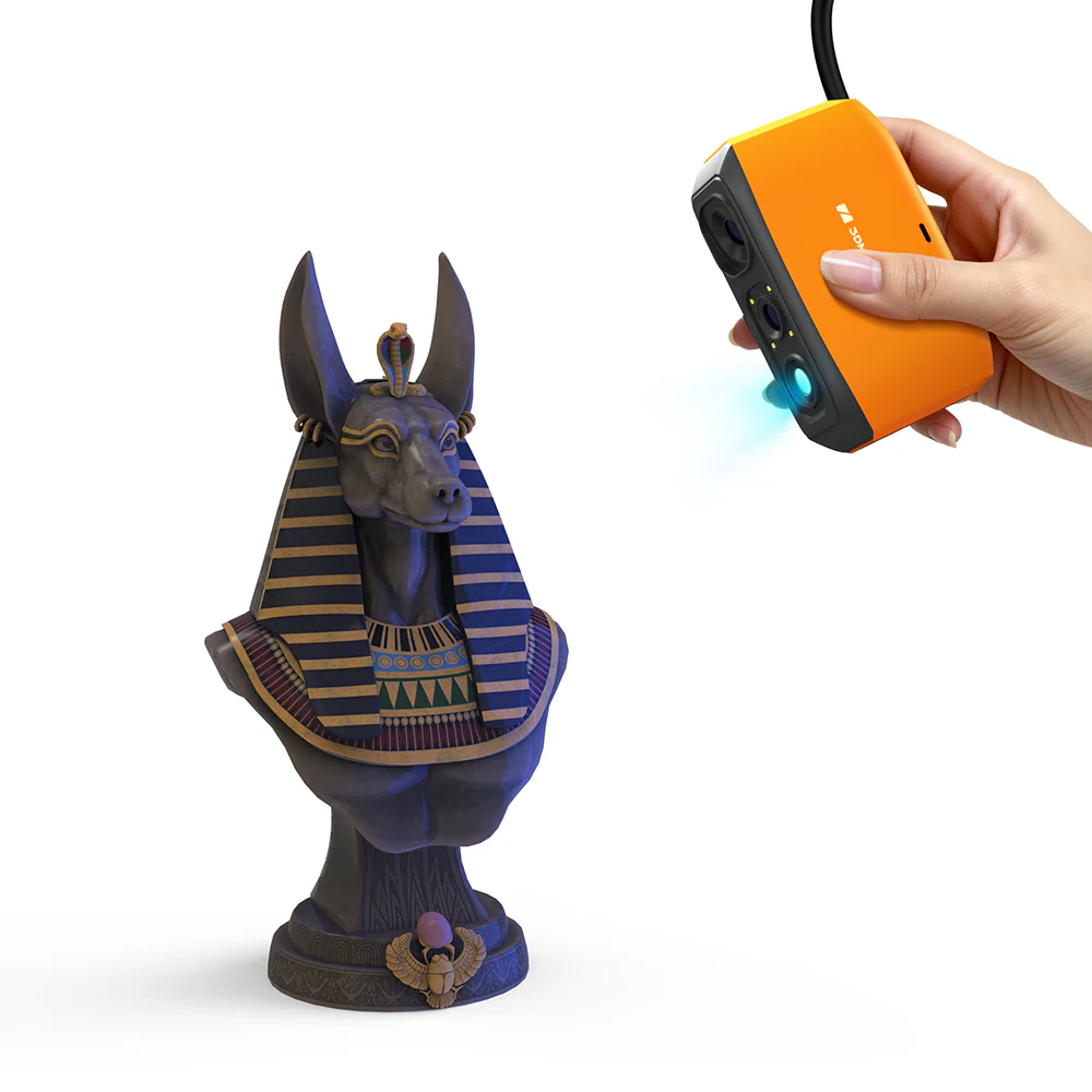3DMakerpro Fox 3D Scanner beim Scannen von Körperteilen, Bauteilen, Schuhen und Sammlerstücken