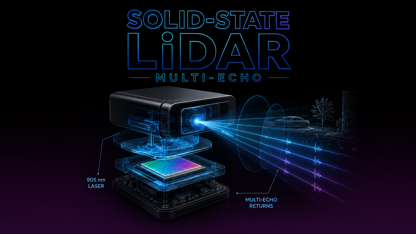 3DMakerpro Hawk LiDAR Multi-Echo-Technologie
