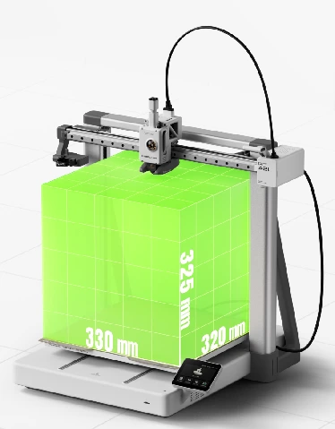Bambu Lab A2L mit 330 × 320 × 325 mm Druckvolumen für große 3D-Druckmodelle