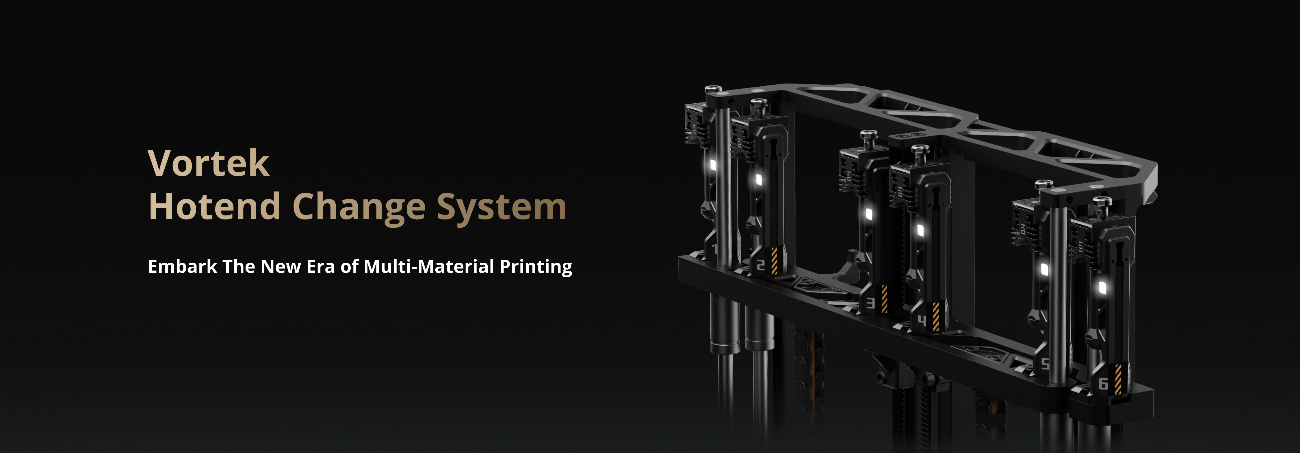 Schematische Darstellung des Bambu Lab Vortek Hotend Change Systems