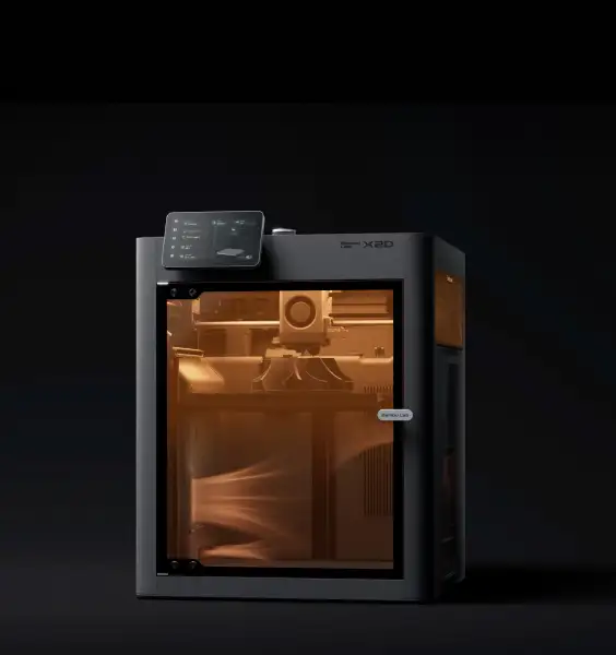 Aktiv beheizte Baukammer des Bambu Lab X2D für technische Filamente