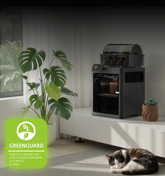 Luftfiltersystem und emissionszertifizierter Betrieb des Bambu Lab X2D