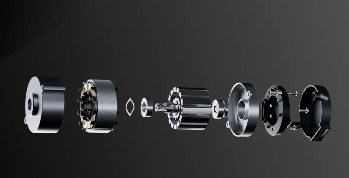 PMSM-Servo-Extruder des Bambu Lab X2D für präzise Materialförderung