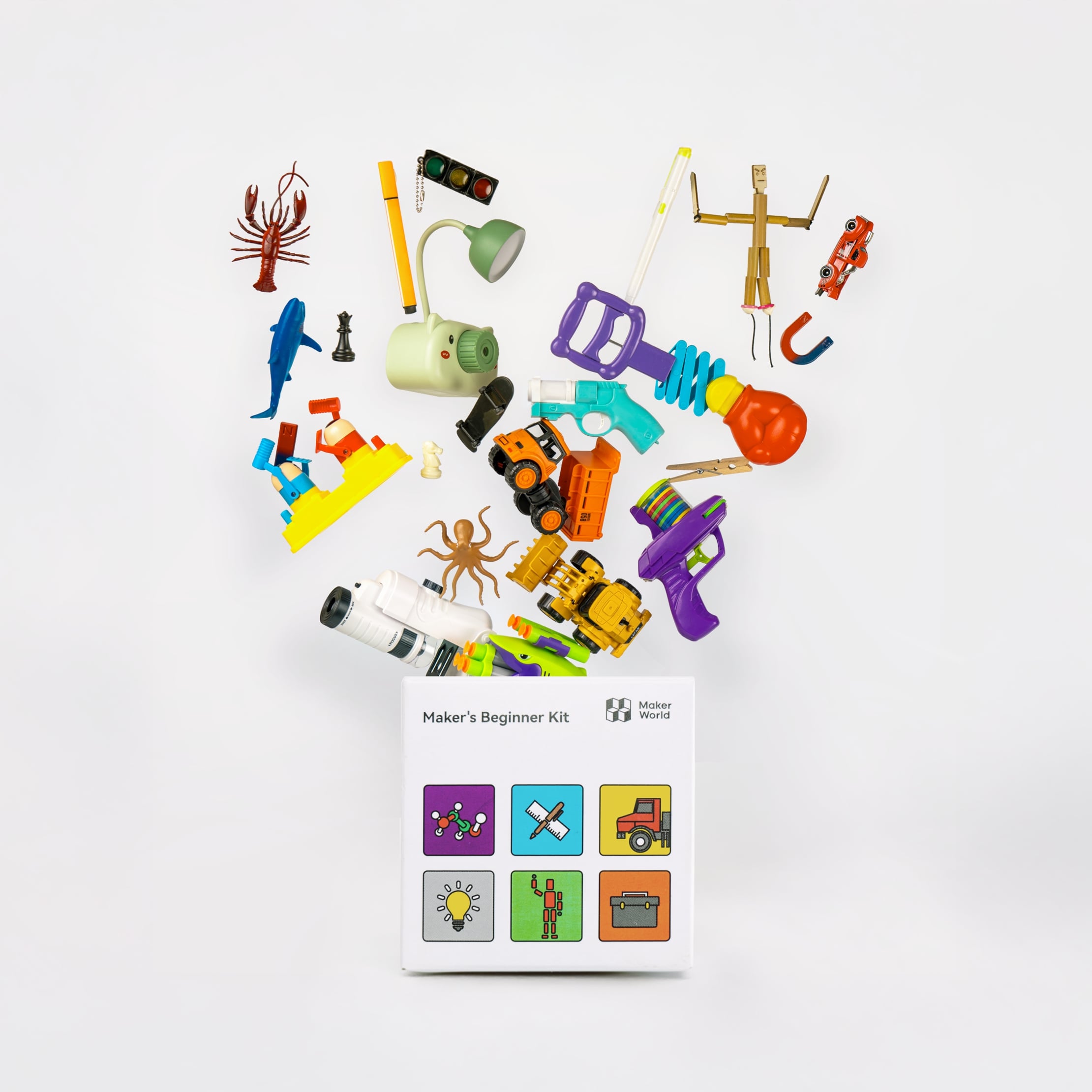 Beispiel einer einfachen Handhabung des Maker's Beginner Kit bei der Montage