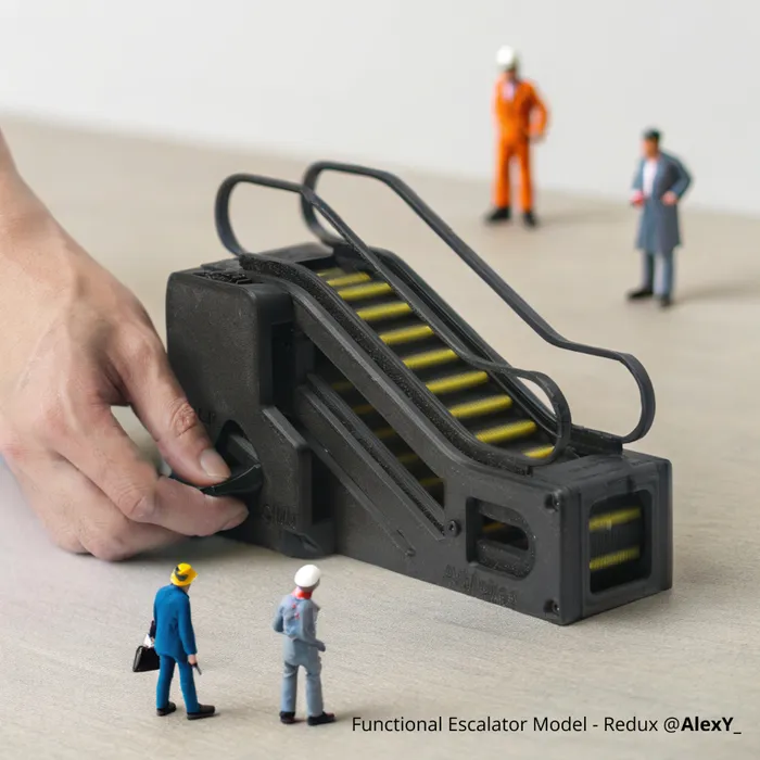 3D-gedruckte Zahnradkonstruktion aus dem Maker's Beginner Kit
