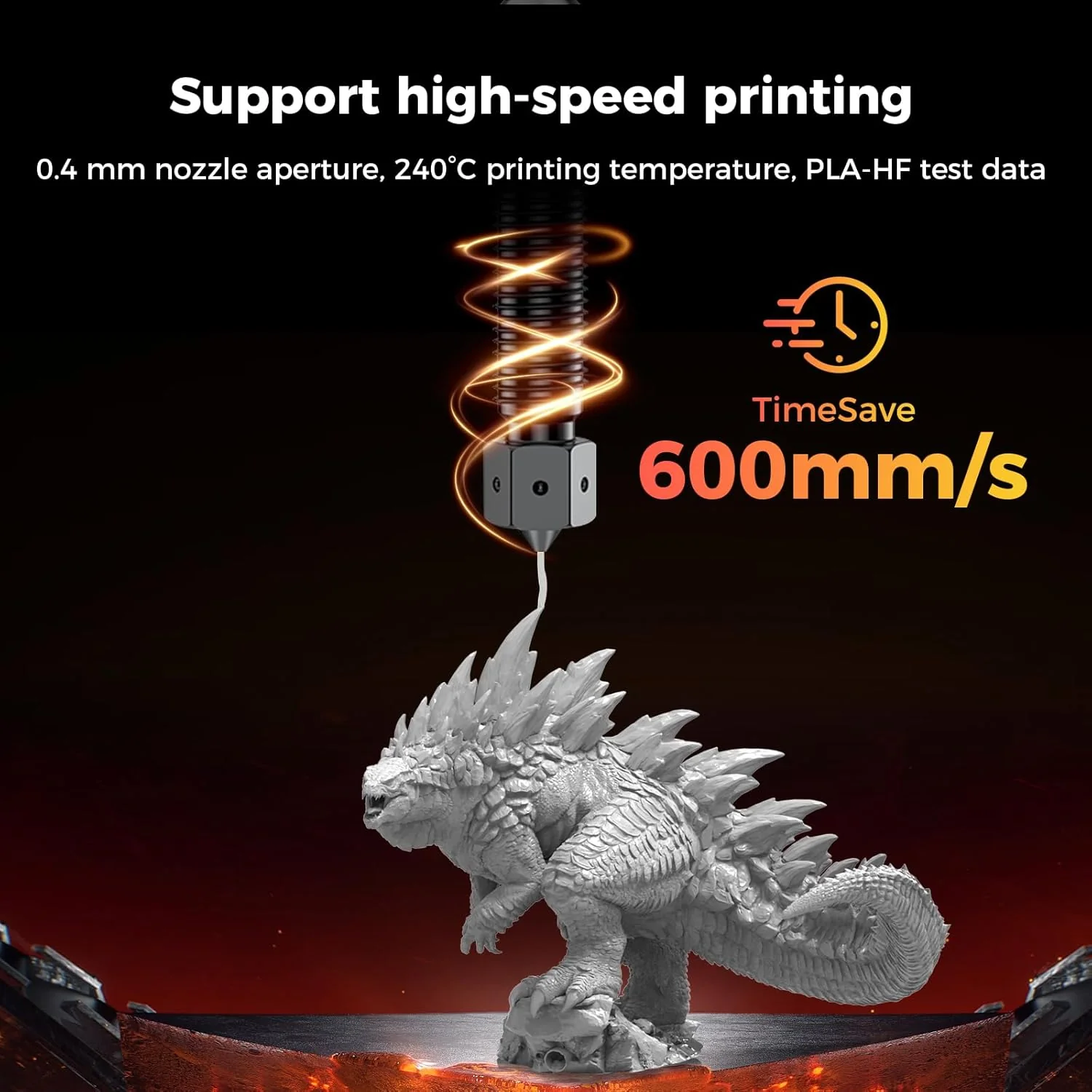 High-Speed 3D-Druck – bis 600 mm/s (Grafik)